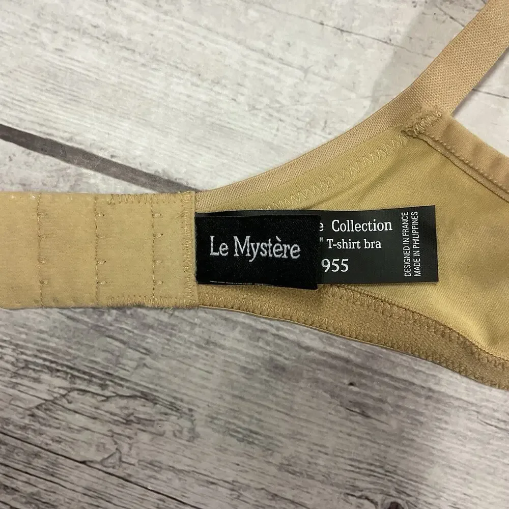 Le‎ Mystere Bra Tisha Womens 32B Nude Beige Underwire T-Shirt L’ Image #955 NEW